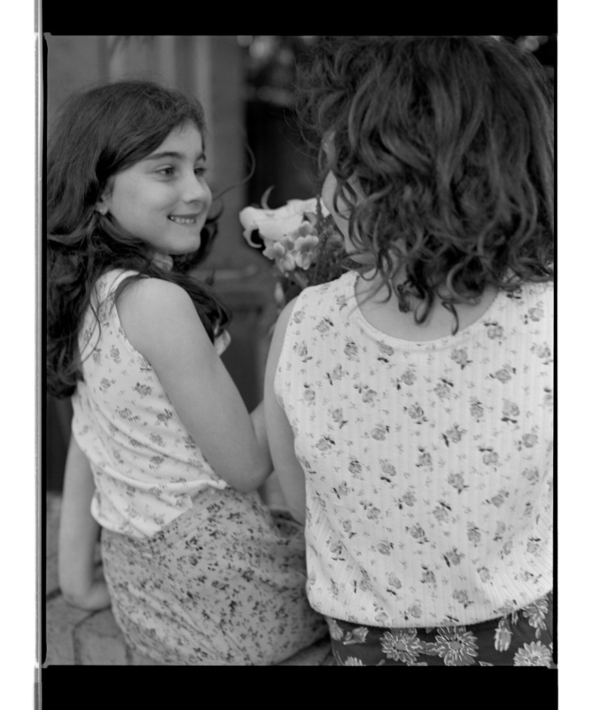 Marcus Bunyan (Australian, b. 1958) 'Children and flowers II' 1994-1996