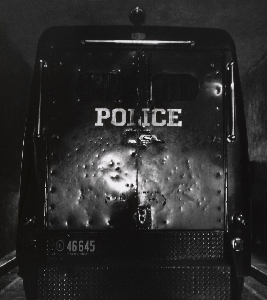 Dorothea Lange (American, 1895-1965) 'Black Maria, Oakland' 1957