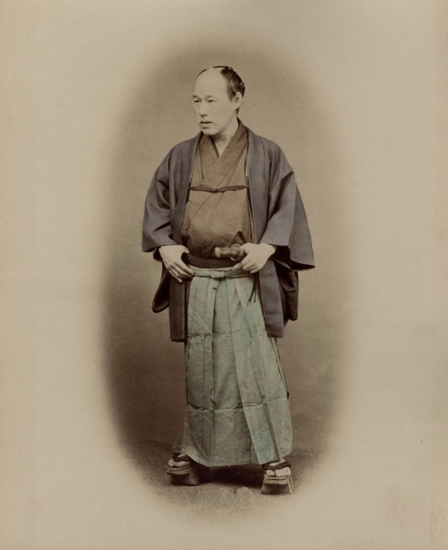 Felice Beato (Italian-British, 1832-1909) 'Noble in dress, Japan' c. 1870