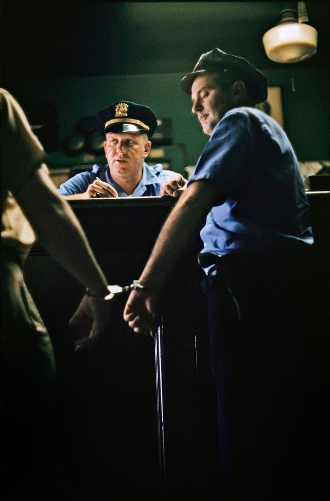 Gordon Parks (American, 1912-2006) 'Checking In Suspect, Chicago, Illinois' 1957