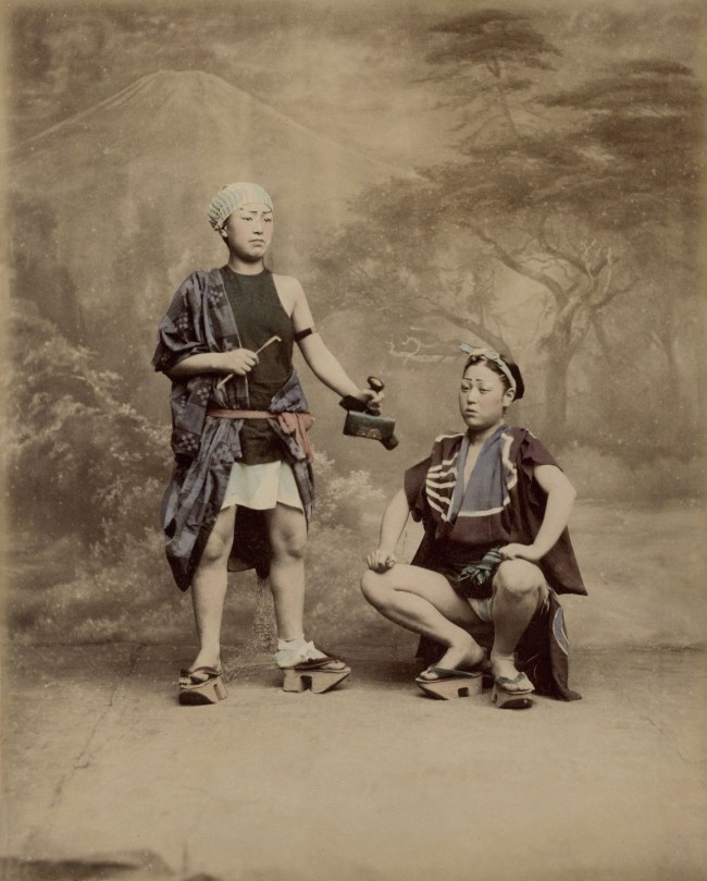 Baron Raimund von Stillfried (Austrian, 1839-1911) 'Minzoku, Japan' c. 1870