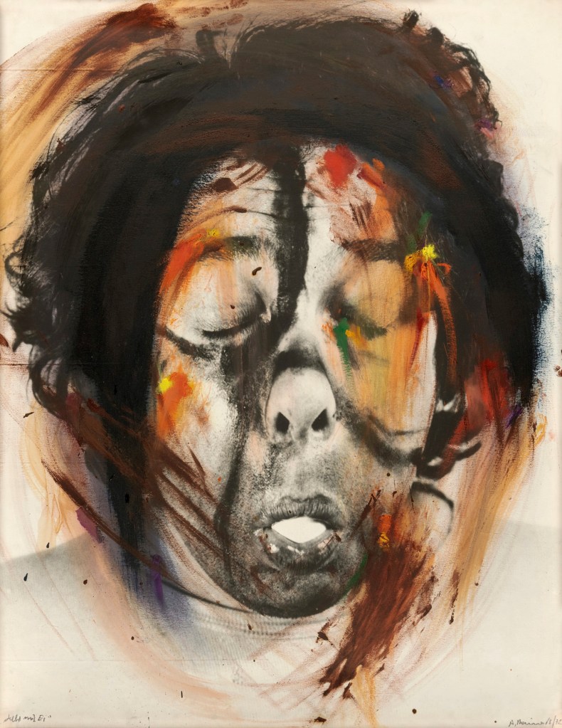 Arnulf Rainer (Austrian, b. 1929) 'Selbst mit Ei (Self with an egg)' c. 1969-1971