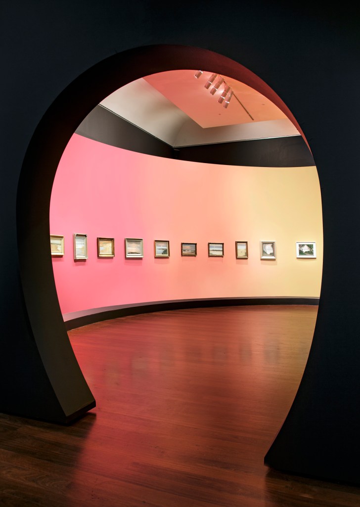 Installation view of the exhibition 'Clarice Beckett: The present moment', Art Gallery of South Australia, Adelaide, 2021