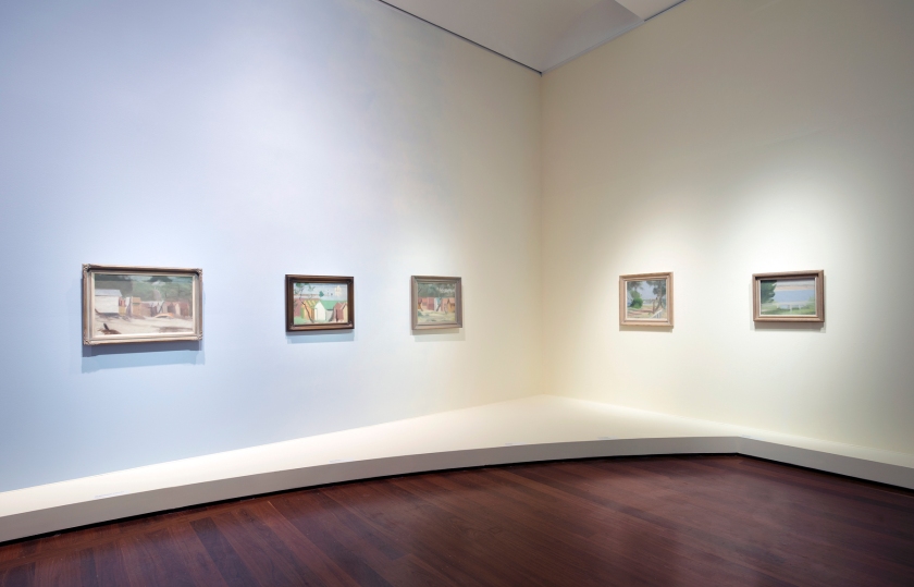 Installation view of the exhibition 'Clarice Beckett: The present moment', Art Gallery of South Australia, Adelaide, 2021