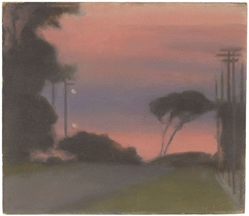 Clarice Beckett (Australia, 1887-1935) 'Evening landscape' c. 1925