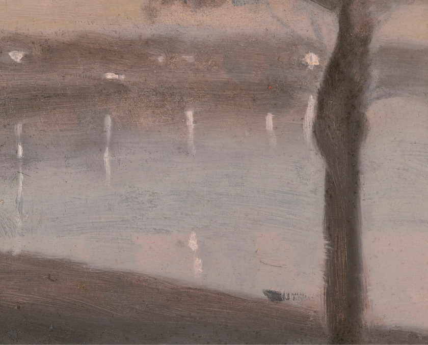 Clarice Beckett (Australia, 1887-1935) 'Reflected Lights, Beaumaris Bay' c. 1930-1931