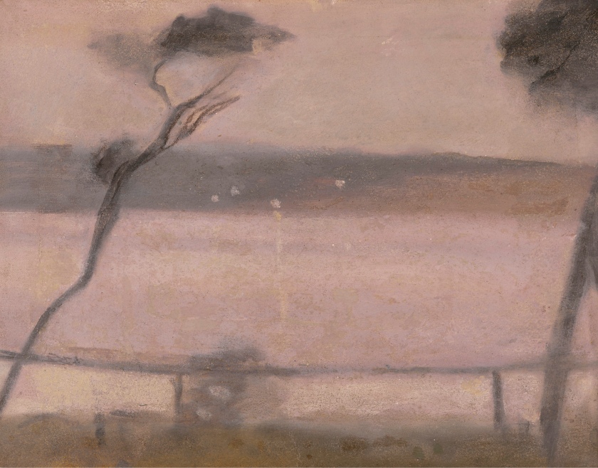 Clarice Beckett (Australia, 1887-1935) 'Sunset across Beaumaris Bay' c. 1930-1931