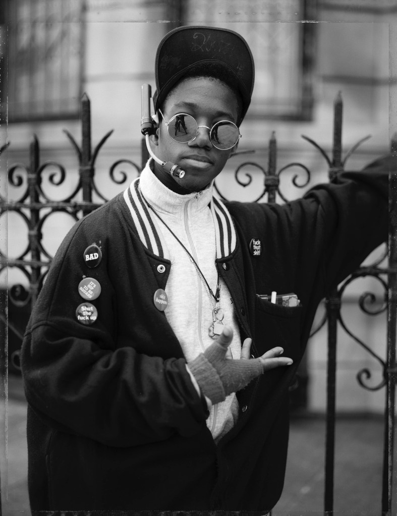 Dawoud Bey (American, b. 1953) 'A Young Man with Buttons Brooklyn NY 1988' 1988