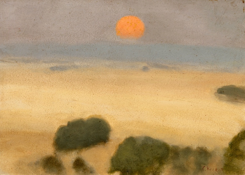 Clarice Beckett (Australia, 1887-1935) 'Summer fields' 1926