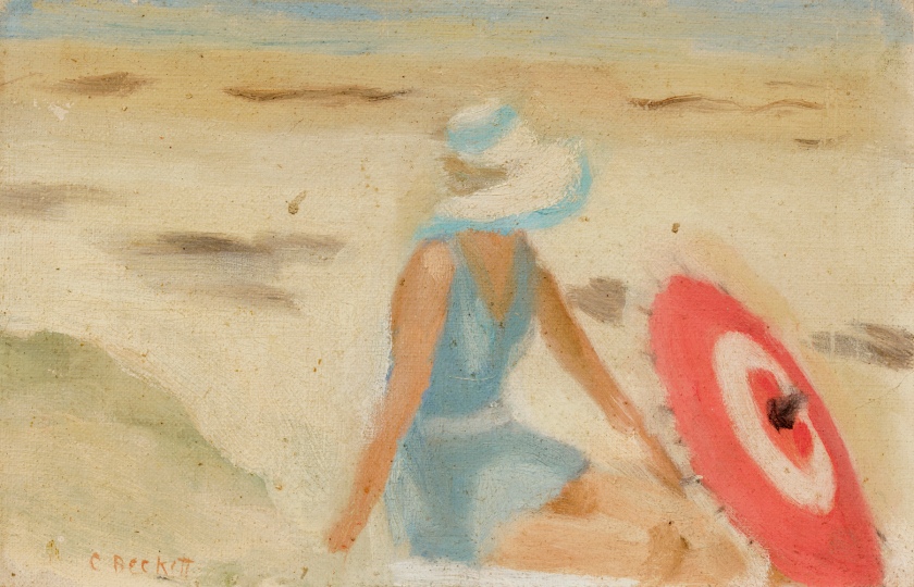 Clarice Beckett (Australia, 1887-1935) 'The red sunshade' 1932