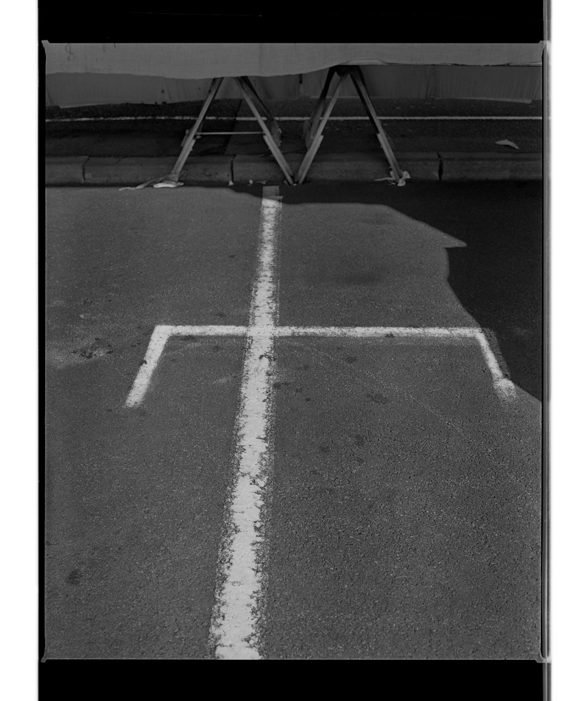 Marcus Bunyan (Australian, b. 1958) 'Four lines and two trestles' 1995