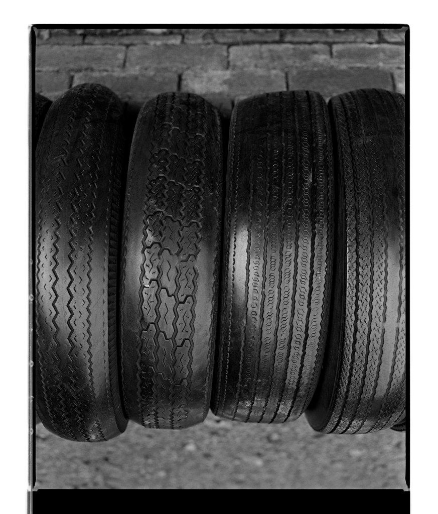 Marcus Bunyan (Australian, b. 1958) 'Four tyres' 1995