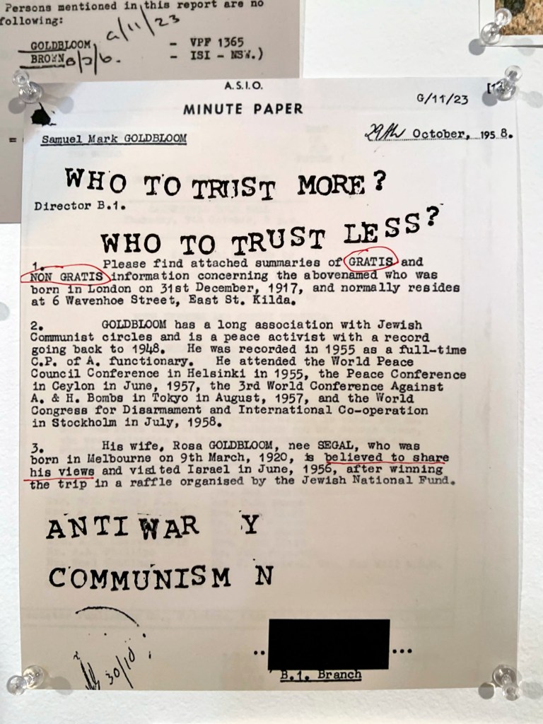 Installation view of the exhibition 'Ruth Maddison It was the best of times, it was the worst of times' at the Centre for Contemporary Photography, Melbourne showing works from the series 'My father's footsteps' (1942-2020)