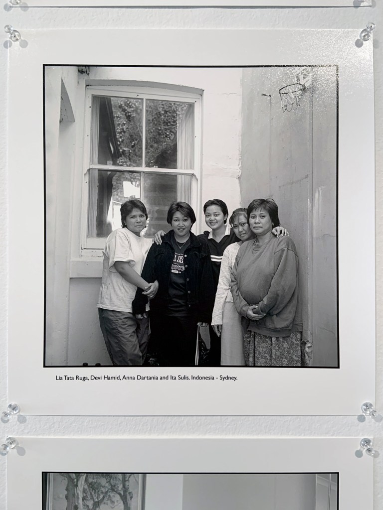 Ruth Maddison (Australian, b. 1945) 'Lia Tata Ruga, Devi Hamid, Anna Dartania and Ita Sulis. Indonesia – Sydney' 1997 (installation view)