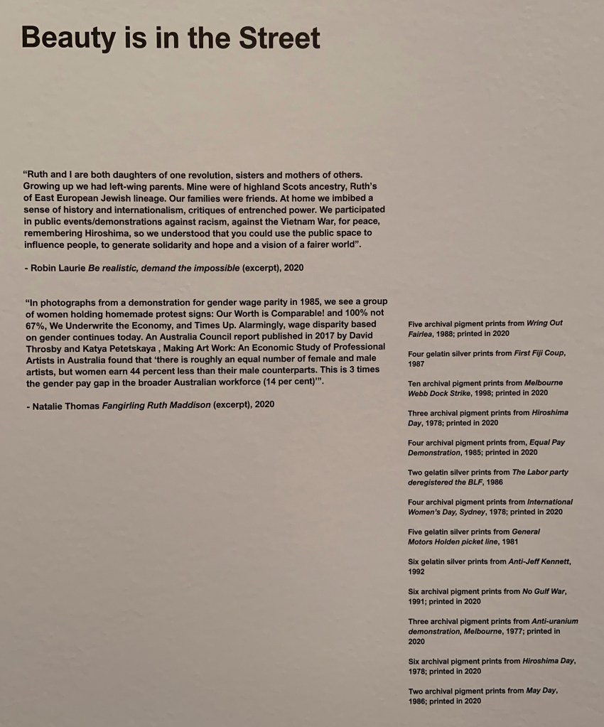 Text from the exhibition 'Ruth Maddison It was the best of times, it was the worst of times' at the Centre for Contemporary Photography, Melbourne