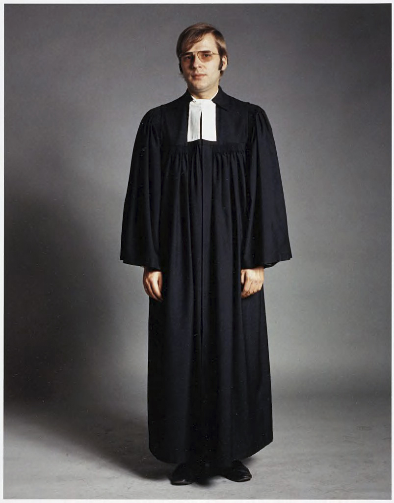 Timm Rautert (German, b. 1941) 'Herr Wolfgang Markgraf, 28 Jahre, Pfarrer, Evangelische Friedens-Kirchengemeinde' (pastor, Evangelical Peace Church Congregation) From the series 'Deutsche in Uniform' 1974