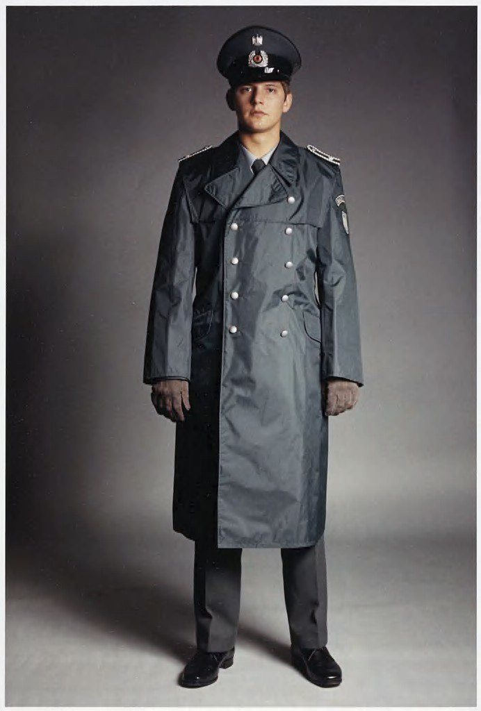 Timm Rautert (German, b. 1941) 'Herr Peter Müller, 22 Jahre, Oberwachtsmeister im Bundesgrenzschutz Bonn' (chief sergeant in the Federal Border Police in Bonn) From the series 'Deutsche in Uniform' 1974