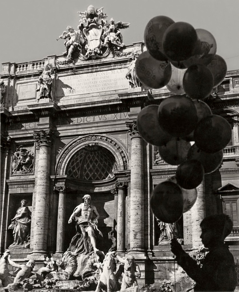 Herbert List (German, 1903-1975) 'Balloons at the Trevi Fountain, Rome, Italy' 1950