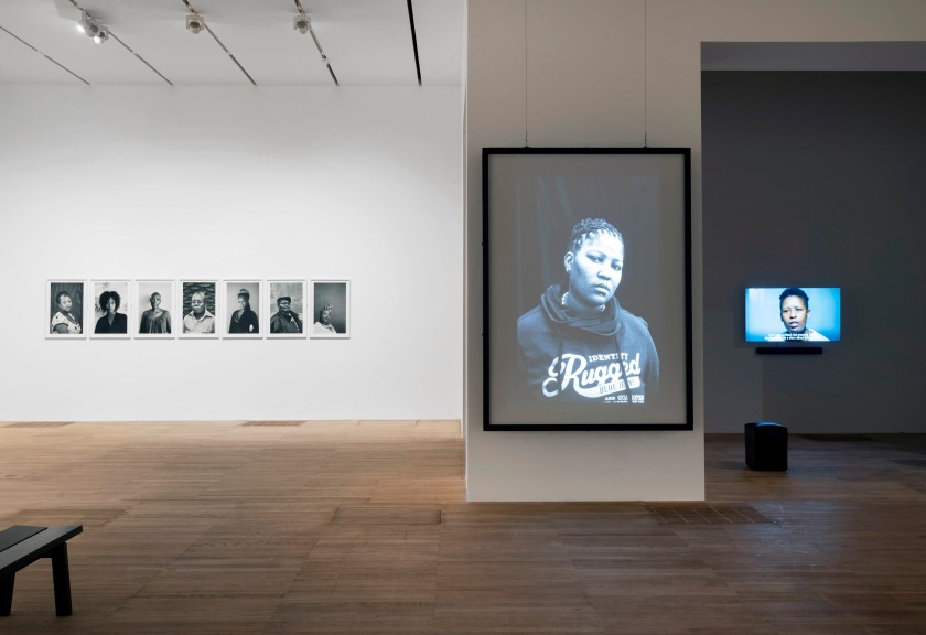 Installation photograph of Room 7 of the 'Zanele Muholi' exhibition, Tate Modern, November 2020