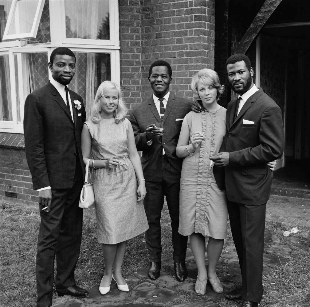 James Barnor (Ghanian, b. 1929) 'A group of friends photographed during Mr. And Mrs Sackey's wedding, London' c. 1966