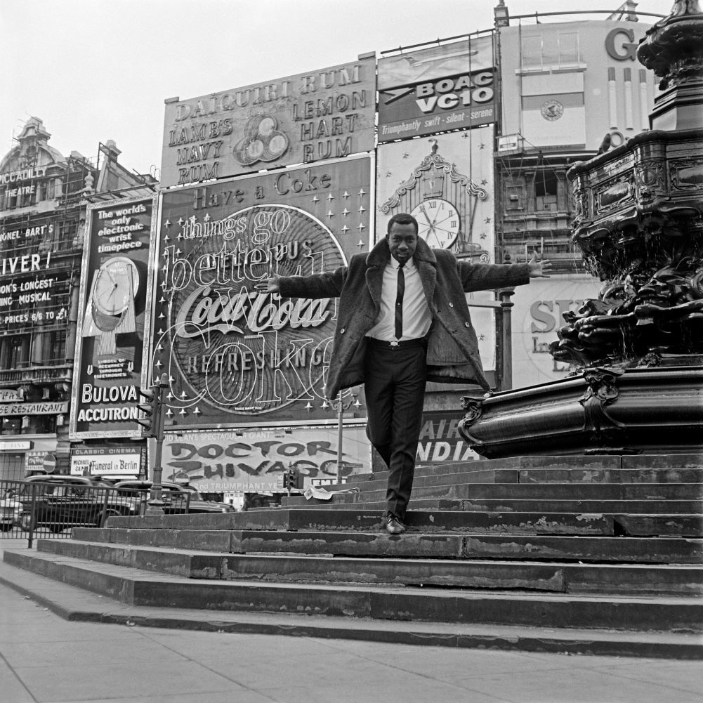 James Barnor (Ghanian, b. 1929) 'Mike Eghan at Piccadilly Circus, London' 1967
