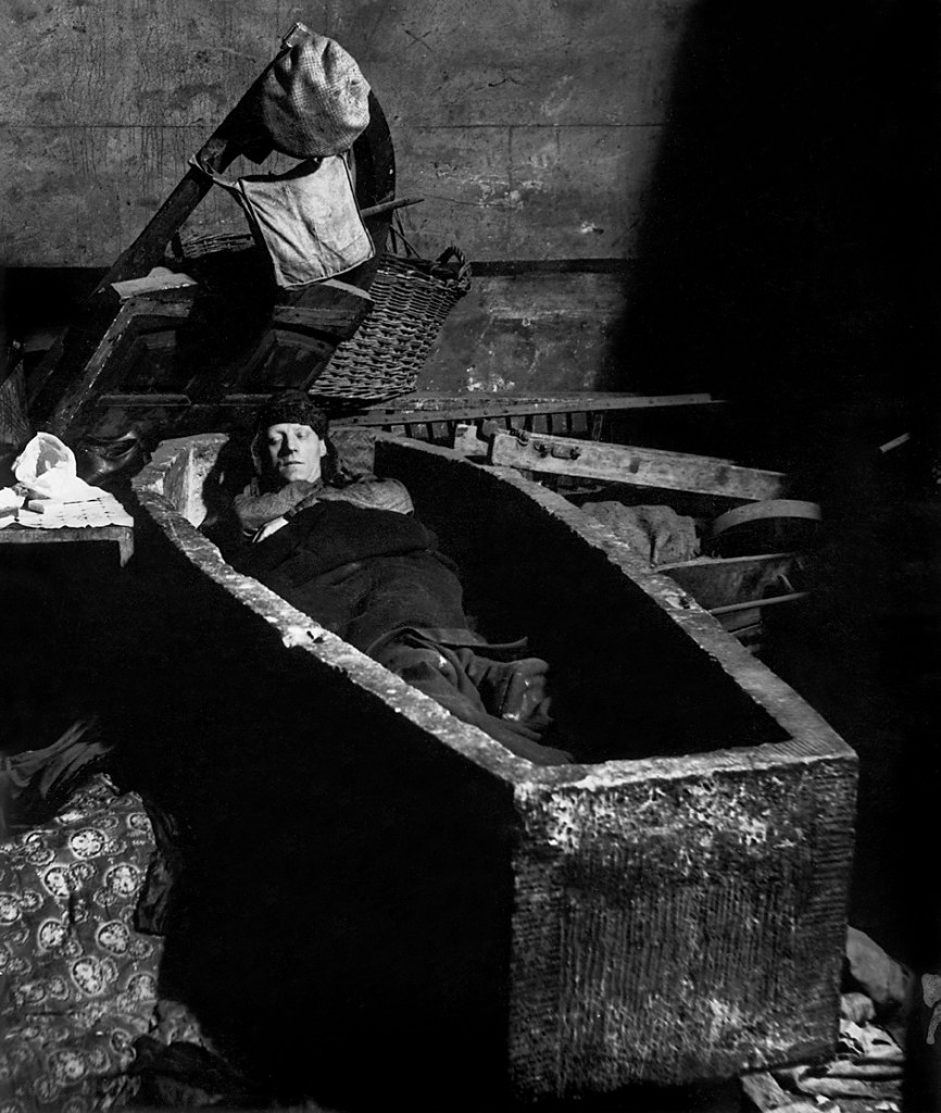 Bill Brandt (British born Germany, 1904-1983) 'Sheltering in a Spitalfields crypt' 1940