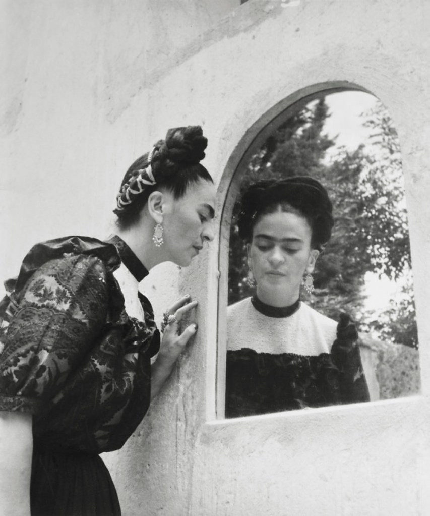 Lola Alvarez Bravo (Mexican, 1903-1993) 'Frida looking into mirror' 1944