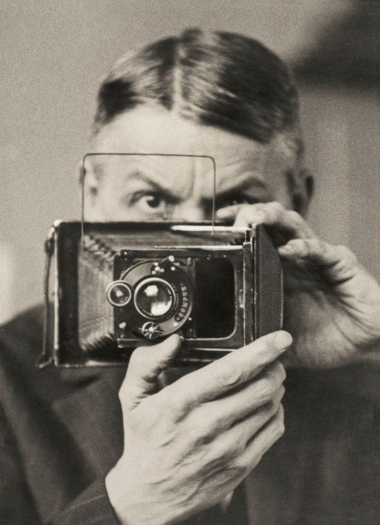 Friedrich Seidenstücker (German, 1882-1966) 'Self-portrait with camera' c. 1925
