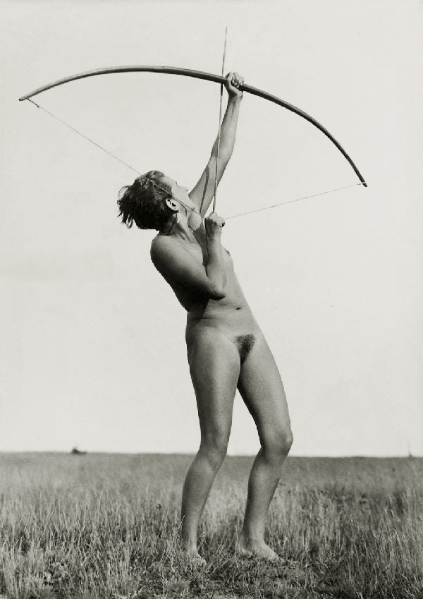 Friedrich Seidenstücker (1882-1966) 'Konzentration vor dem Abschuß des Pfeils' (Concentration before the arrow is fired) 1932