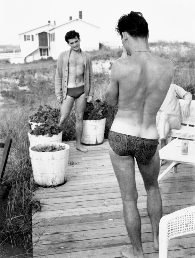 'Young Man Posing for Polaroid' 1959