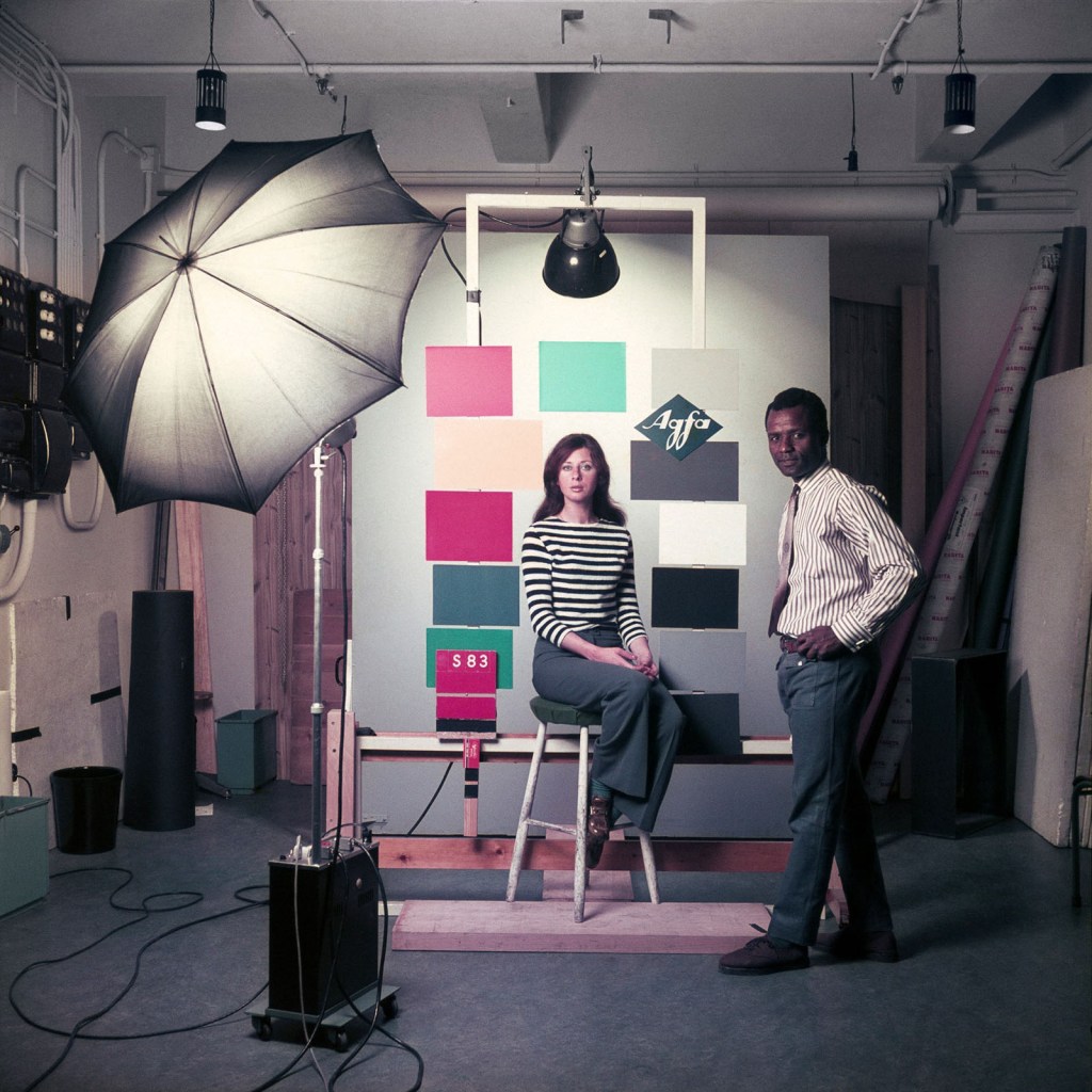 James Barnor (Ghanian, b. 1929) 'James Barnor at the studio Agfa-Gevaert in Mortsel, Belgium' 1969