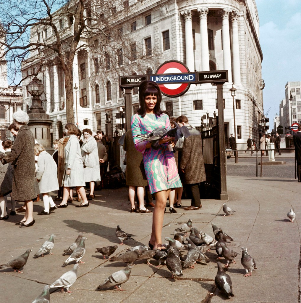 James Barnor (Ghanian, b. 1929) ''Drum' cover model Marie Hallowi at Charing Cross Station, London' 1966