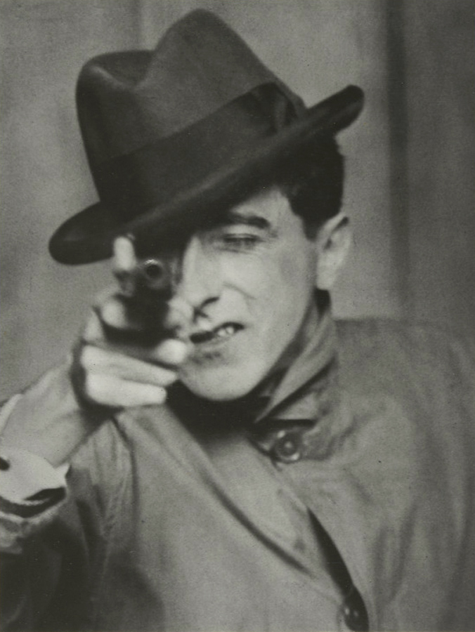 Berenice Abbott (American, 1898-1991) 'Jean Cocteau with Gun, Paris' c. 1926