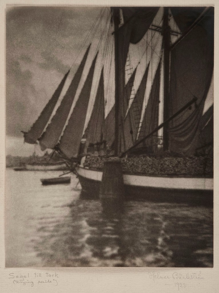 Helmer Bäckström (Swedish, 1891-1964) 'Segel till tork' (Drying sails) 1923