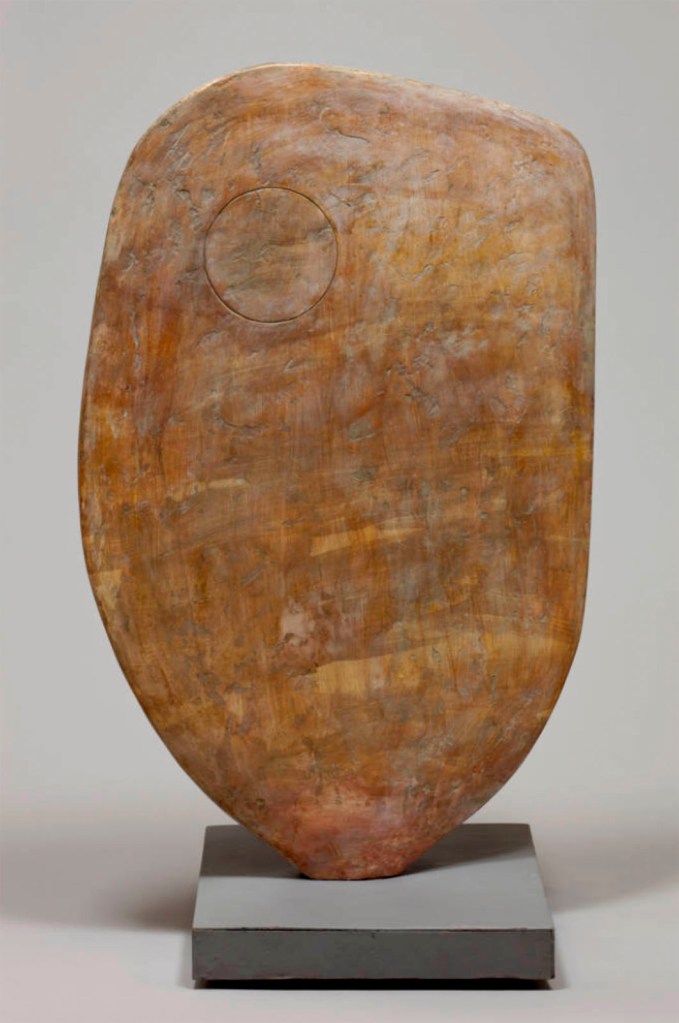 Barbara Hepworth (English, 1903-1975) 'Single Form (Chun Quoit)' 1961 from the exhibition 'Barbara Hepworth: Art & Life' at the Hepworth Wakefield, Wakefield, West Yorkshire, May 2021 - Feb 2022