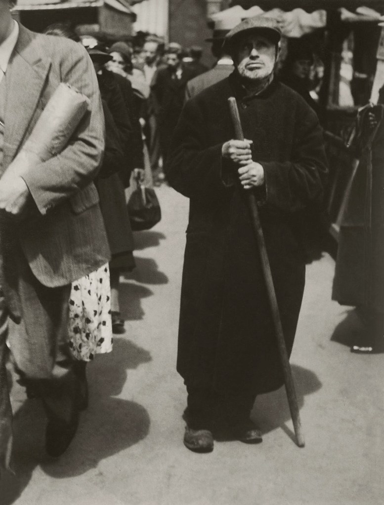 Lisette Model (American born Austria, 1901-1983) 'Blind Man Walking, Paris' 1933-1938