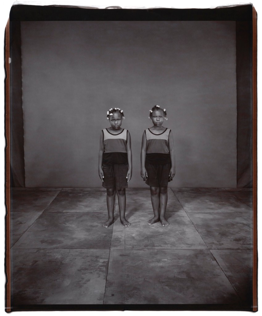 Mary Ellen Mark (American, 1940-2015) 'Idesha and Mikayla Preston, 8 Years Old, Idesha Older by 10 Minutes, Twinsburg, Ohio' 2002