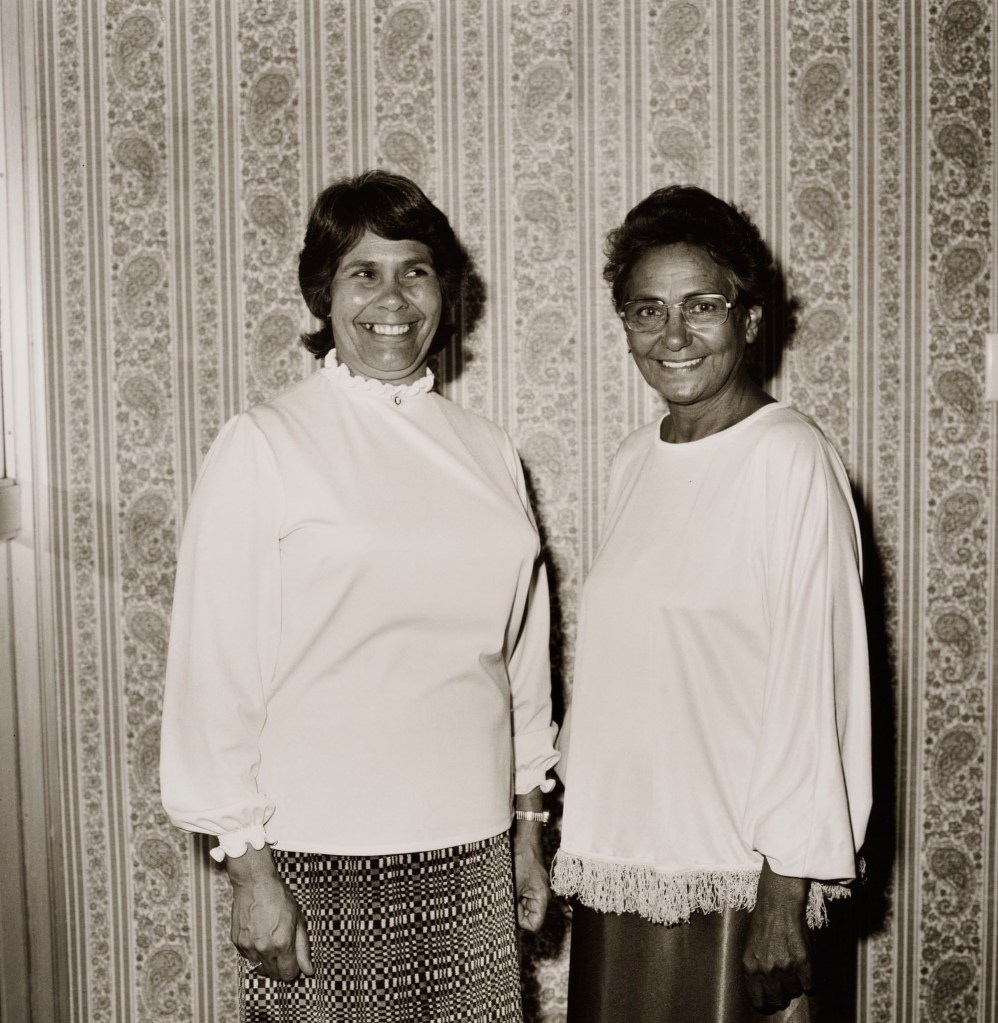 Mervyn Bishop (Australian, b. 1945) 'Lois O'Donoghue CBA, AM, and Oodgeroo Noonuccal' 1974