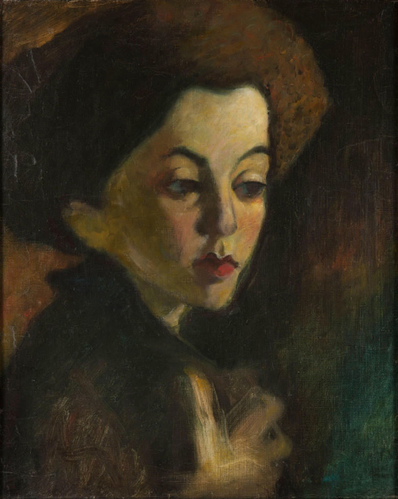 Olof Sager-Nelson (Swedish, 1868–1896) 'Flickhuvud II' (A Girl's Head II) 1902