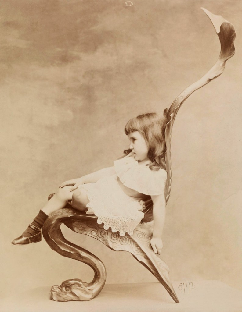 Otto. 'Girl in Chair' c. 1892 from the exhibition 'In Lady Barclay's Salon – Art and Photography around 1900' at Moderna Museet, Stockholm, June 2021 - Jan 2022