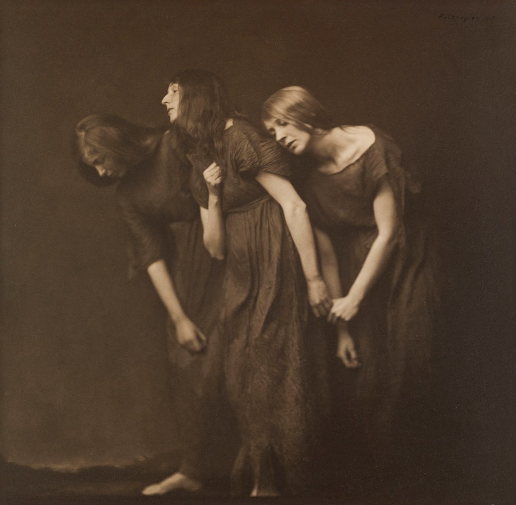 Uno Falkengren (Swedish, 1889-1964) 'Nöd'. Arranged dance group with Anna Behle in the middle, Stockholm 1917