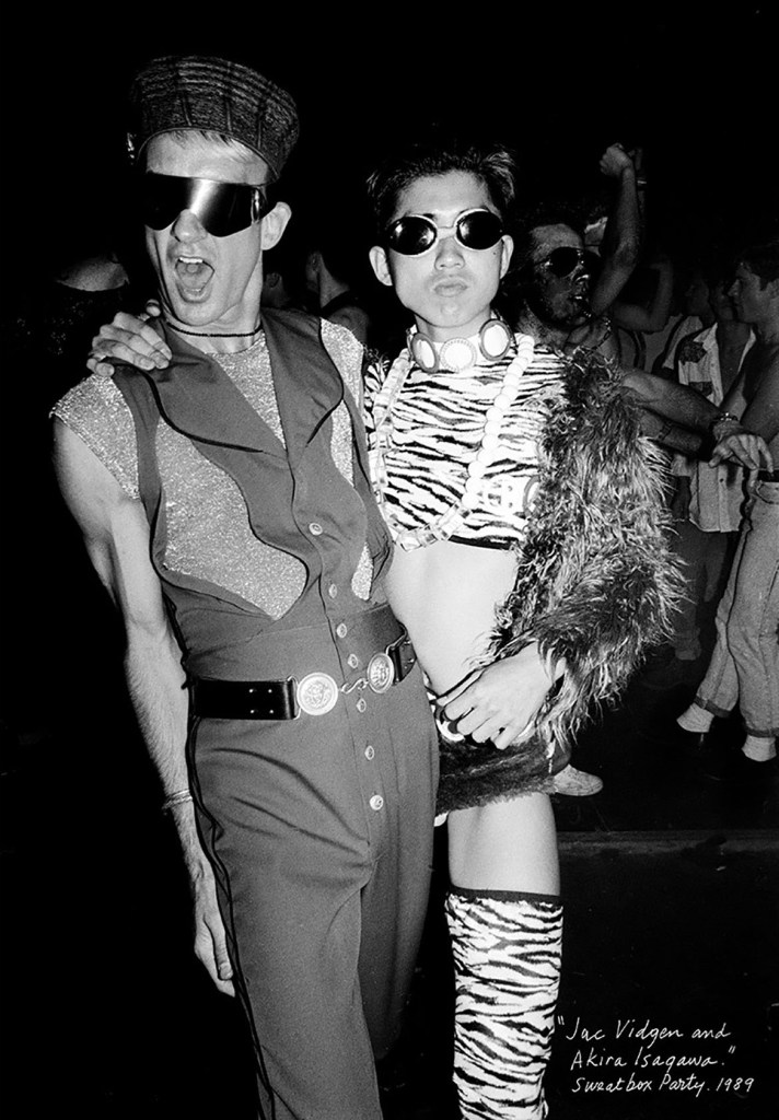 William Yang (Australia b. 1943) 'Jac Vidgen and Akira Isogawa, Sweatbox Party' 1989