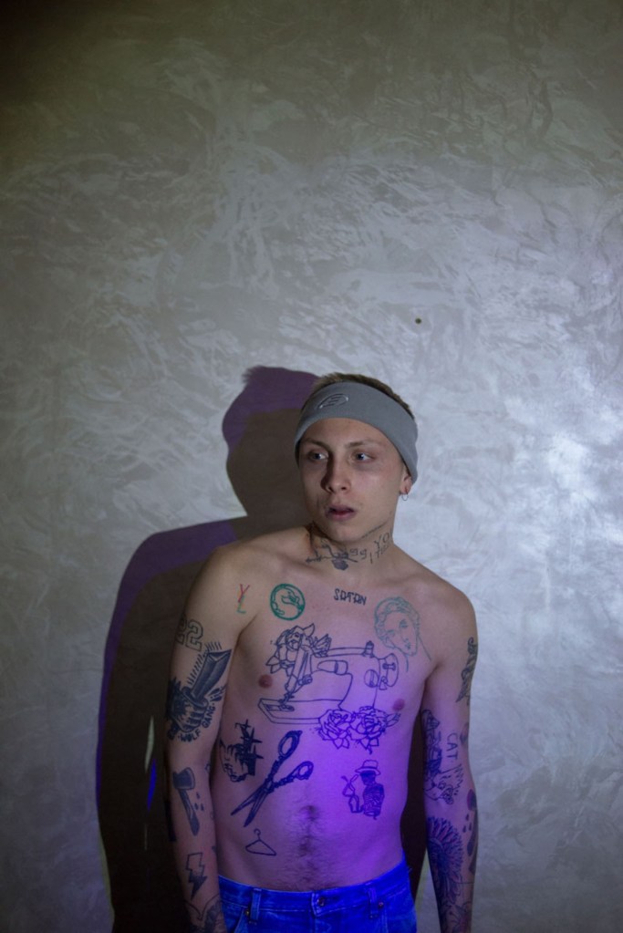 Tobias Zielony (German, b. 1973) 'Andrej' 2016 from the exhibition 'Tobias Zielony: The Fall' at Museum Folkwang, Essen, June - Sept, 2021