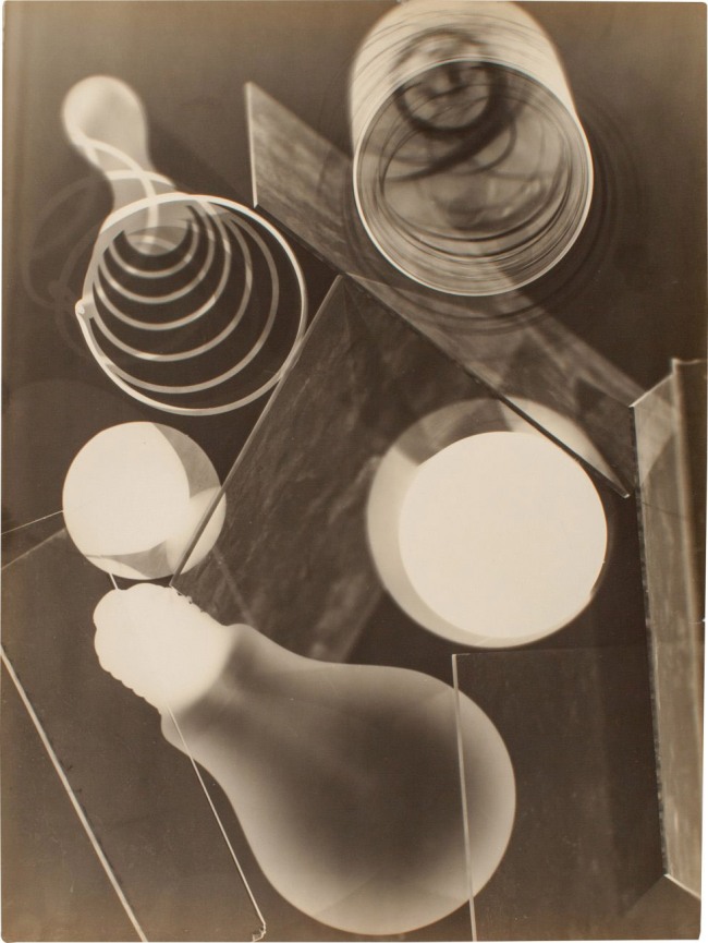 Elfriede Stegemeyer (German, 1908-1988) 'Glühbirne, Spiralfeder, Quadrate und Kreise' (Light Bulb, Spring, Squares, and Circles) 1934