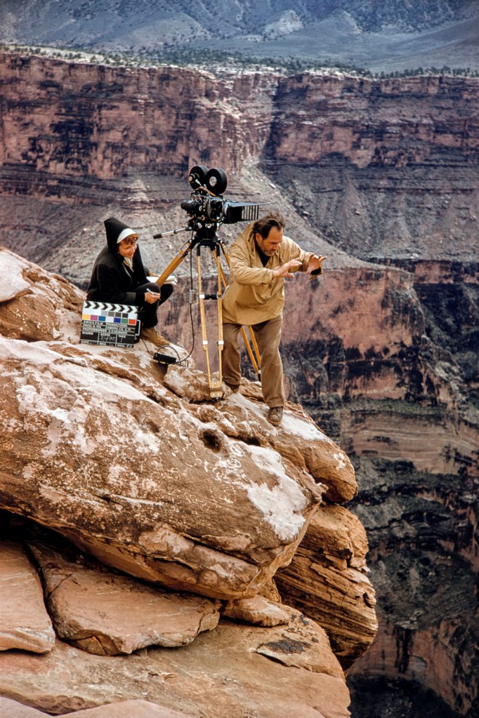 Ernst A. Heiniger (Swiss, 1909-1993) 'Jean and Ernst A. Heiniger during the shooting of the Cinemasope film "Grand Canyon" (USA, 1958)' 1958