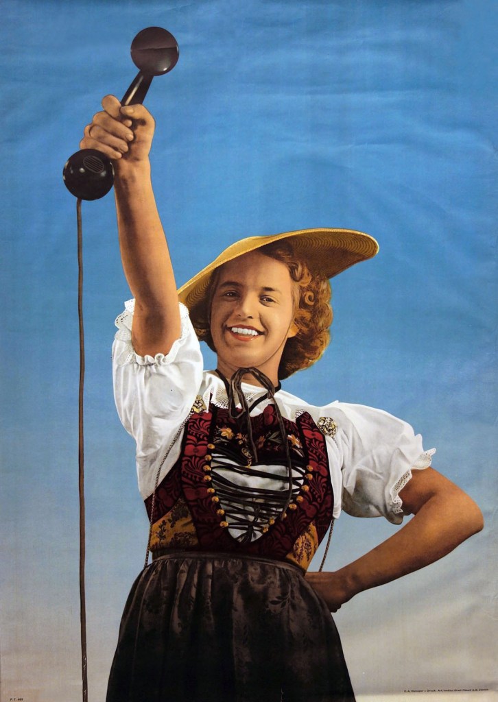 Ernst A. Heiniger (Swiss, 1909-1993) 'Telefon poster' 1942