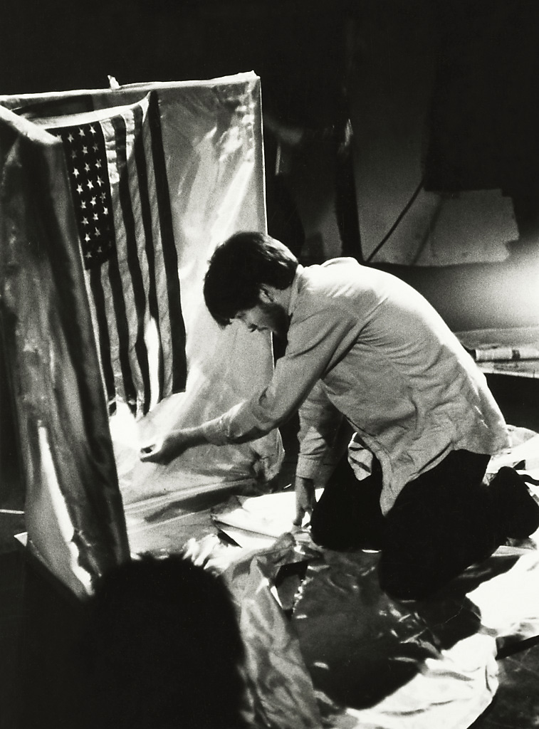 Fred W. McDarrah (American, 1926-2007) 'Jose Rodriguez-Soltero Burned a Flag in a New York Happening' April 8, 1966