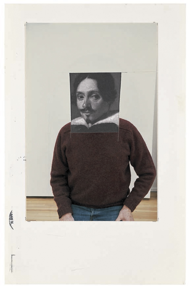 Ellsworth Kelly (American, 1923-2015) 'EK as Velázquez' 1988 from the exhibition 'Ellsworth Kelly: Postcards' at the Frances Young Tang Teaching Museum and Art Gallery, Skidmore College, Saratoga Springs, New York, July - Nov, 2021