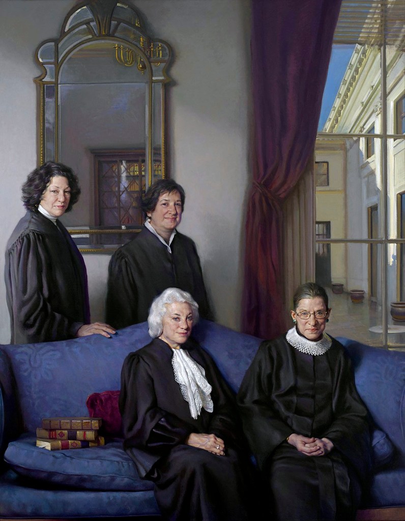 Nelson Shanks (American, 1937-2015) 'The Four Justices' 2012