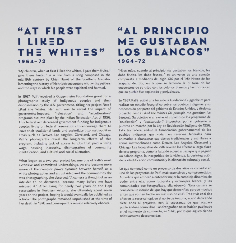 Installation view of 'Freedom Must Be Lived: Marion Palfi's America, 1940-1978', 2021, Phoenix Art Museum (detail)